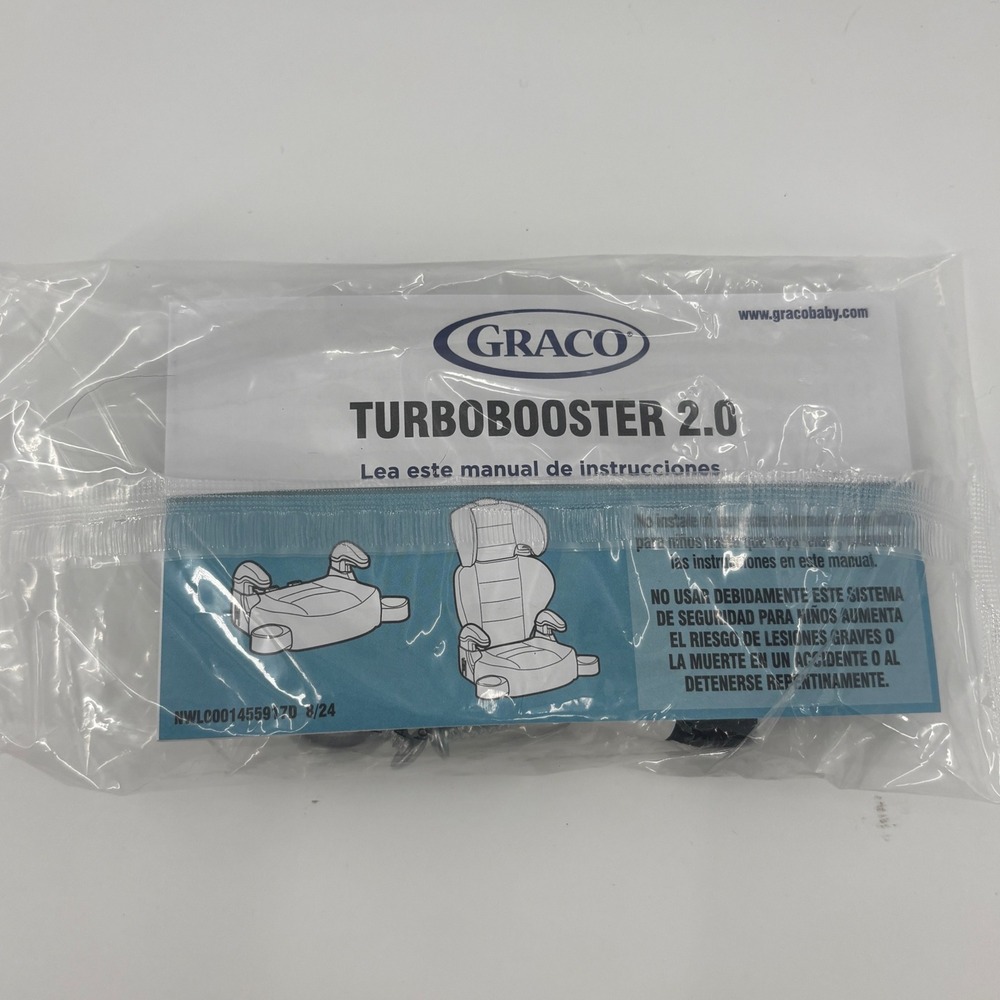 Graco TurboBooster 2.0 Child Car Seat Booster Seat Installation Manual Kit Strap